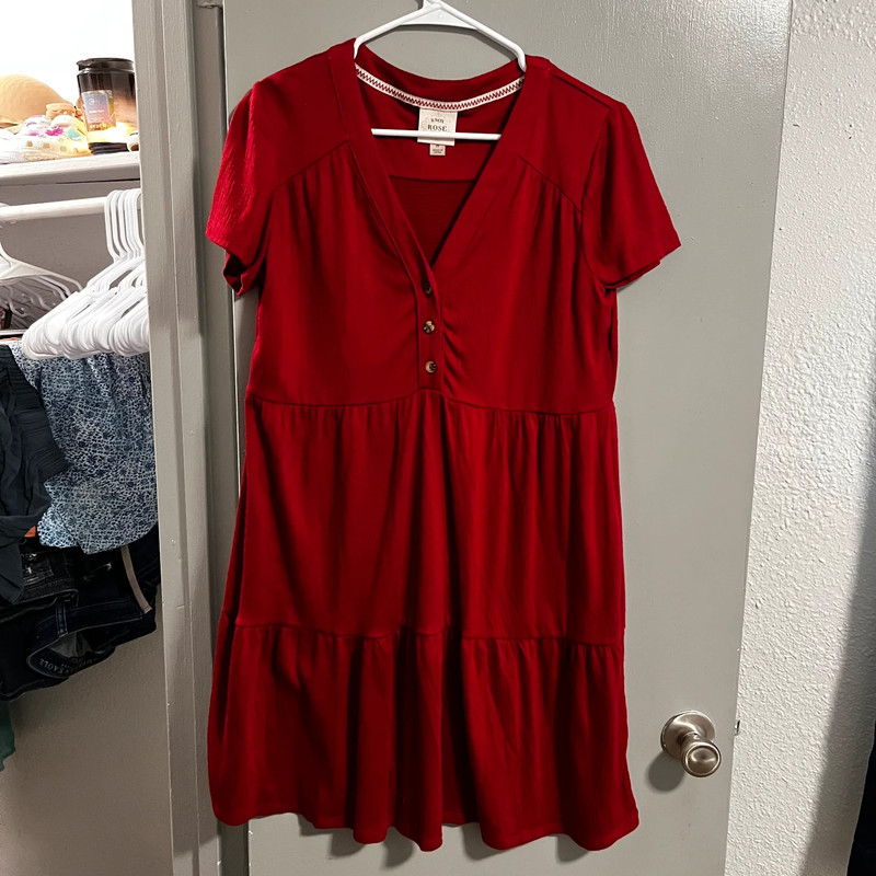 Red Ruffle Dress 3