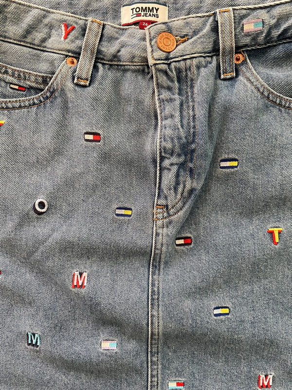 Tommy Jeans Embroidered Denim Skirt 2