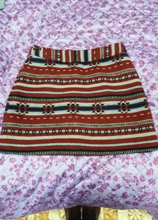 Gonna invernale rossa gipsy boho boheme etnico L, marque: FB Sister, état: Très bon état, taille: L / 40 / 12, 8,00 €, 9,10 € Protection acheteurs incluse