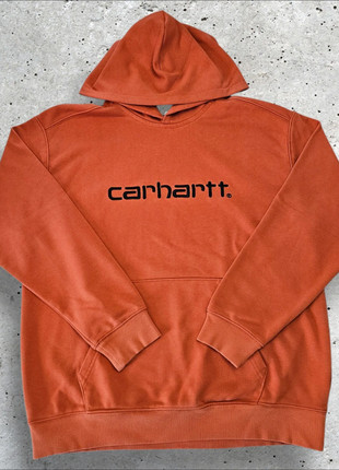 Sweat à capuche Carhartt orange avec poches - Logo brodé noir - Taille S - très bon état, marque: Carhartt, état: Très bon état, taille: S, 26,90 €, 28,95 € Protection acheteurs incluse