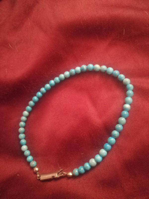 Bracelet en perles de turquoise 4