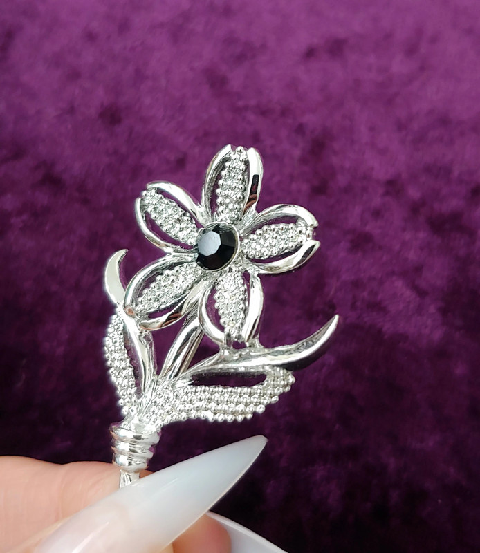 Vintage Silver Tone Daisy Pin Brooch Sarah Coventry 5