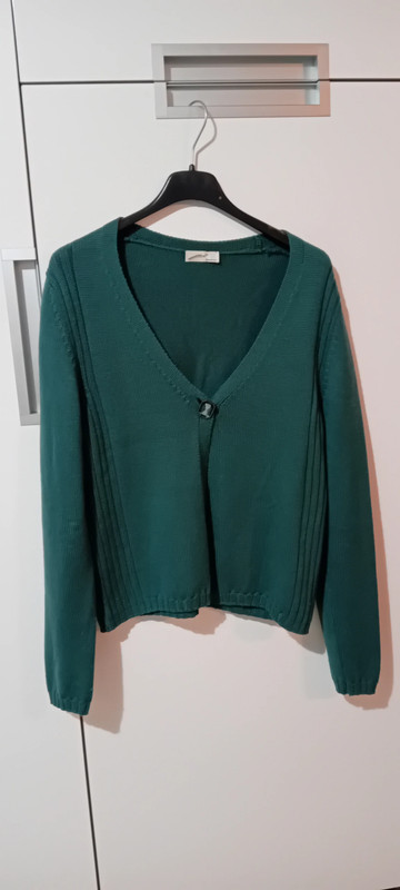 Bellissima maglia 100% pura lana,verde