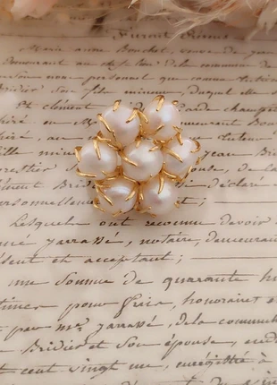 Bague GM en perle de nacre style gas, marca: gas style, estado: Novo sem etiquetas, tamanho: Ajustável, €30.00, €32.20 inclui Proteção do Comprador Pro
