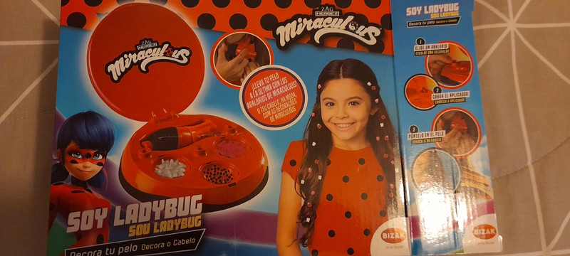 Kit Lady Bug com enfeites para cabelo 1