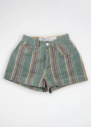 58DÉTÉ - Mini short en jean à rayures, vintage, 34, marque: New girls generation, état: Très bon état, taille: XS / 34 / 6, 9,99 €, 11,19 € Protection acheteurs (Pro) incluse