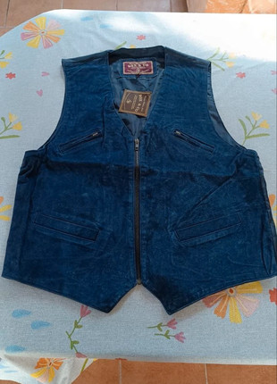 Gilet in cuoio Authentic American Country Workmanship, marque: Box & co, état: Neuf avec étiquette, taille: Taille unique, 15,00 €, 16,45 € Protection acheteurs incluse