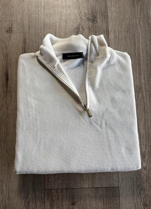 Pull à col roulé 1/4 de zip camionneur Ermenegildo Zegna blanc en coton homme - Taille L, marke: Ermenegildo Zegna, zustand: Sehr gut, größe: L, 100,00 €, 105,70 € inklusive Vinted-Käuferschutz