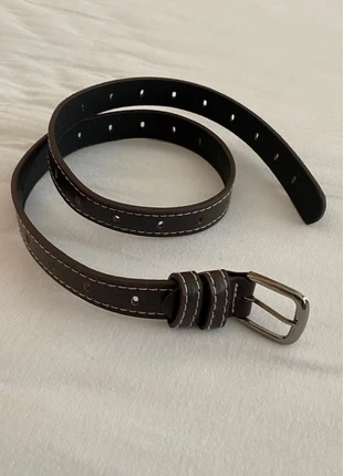 Leren riem, staat: Nieuw zonder prijskaartje, maat: 75 cm, € 1,00, € 1,75 inclusief Kopersbescherming