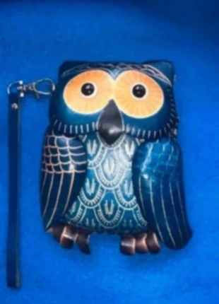 Carteira mocho 🦉 azul em cortiça artesanal estilo Boho, marca: susyschoices, estado: Muito bom, €9.95, €11.15 inclui Proteção do Comprador