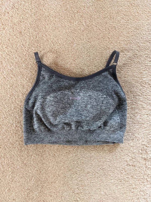 Gymshark grey lilac Flex sports bra small s