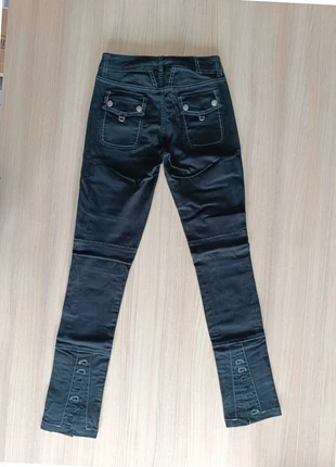 Pantalon Marithé François Girbaud noir vintage slim détails moto T34, brand: Marithé + François Girbaud, condition: Very good, size: XS / 34 / 6, €45.00, €47.95 includes Buyer Protection