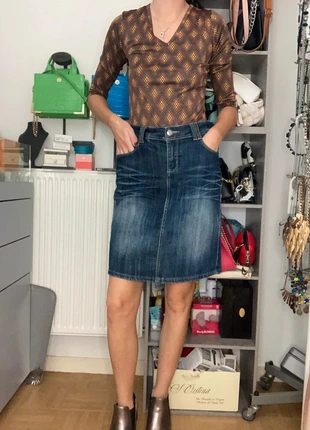 Jupe en jean bleu courte unie Revers taille 40 en très bon état, brand: Revers, condition: Very good, size: L / 40 / 12, €10.00, €11.20 includes Buyer Protection