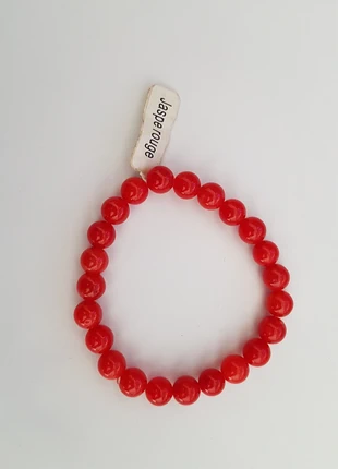 Bracelet en pierres naturelles jaspe rouge, marque: lithotherapy, état: Neuf avec étiquette, 5,00 €, 5,95 € Protection acheteurs incluse