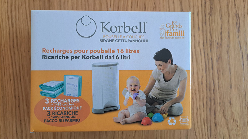 Pack 3 recharges poubelle couches Korbell - BamBinou