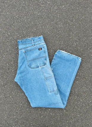 Pantalon dickies single knee workwear baggy bleu vintage - Taille 38x34, marca: Dickies, estado: Muito bom, tamanho: PT 48 | W38, €25.00, €26.95 inclui Proteção do Comprador Pro