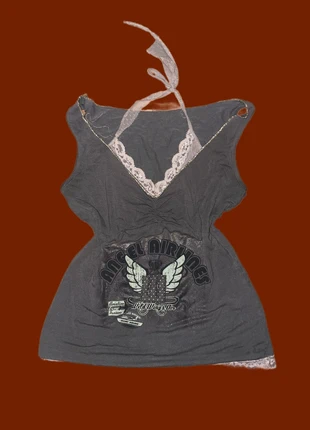 top verde militare vintage y2k, merk: Vintage Dressing, staat: Goed, maat: S / 36 / 8, € 5,50, € 6,48 inclusief Kopersbescherming
