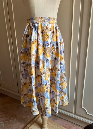 Vintage Fruit Print Skirt Size S Label 38 High Waist 100% Cotton Feel, marca: Vintage Dressing, estado: Muito bom, tamanho: S / 36 / 8, €7.95, €9.05 inclui Proteção do Comprador