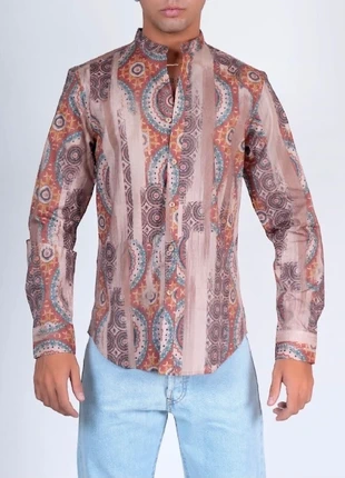 Camicia slim fit uomo comoda cotone, fantasia. Nuovo con cartellino. Sku211. M., marque: camicia slim fantasy, état: Neuf avec étiquette, taille: M, 9,47 €, 10,64 € Protection acheteurs incluse