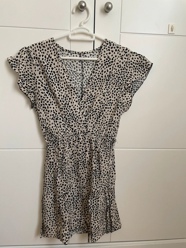 Vestido corto animal print 2