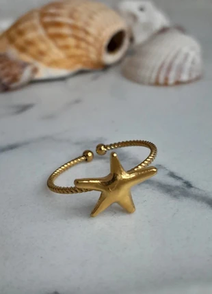 Bague étoile de mer, marke: LTDS, zustand: Sehr gut, größe: Größenverstellbar, 8,00 €, 9,10 € beinhaltet Vinted-Käuferschutz Pro