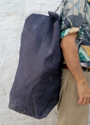 Sac Paco kitbag Navy holdall baluchon borsa armada bolsa aeronautica leger plunjebaal, marque: Navy Blue 60s cotton linnen duffle bag kitbag sac , état: Très bon état, 65,00 €, 68,95 € Protection acheteurs incluse