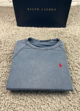 Pull col rond Ralph Lauren bleu clair/bleu logo brodé taille S homme style casual chic 198, marque: Ralph Lauren, état: Bon état, taille: S, 12,00 €, 13,30 € Protection acheteurs (Pro) incluse