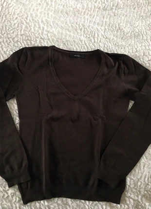 Pull marron coton col v Vero Moda 38-40, brand: Vero Moda, condition: Very good, size: L / 40 / 12, €4.00, €4.90 includes Buyer Protection