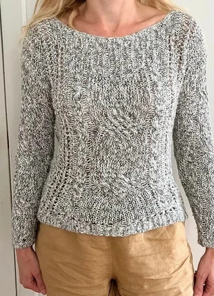 Grey white light pullover sweater 36, marque: Free People, état: Très bon état, taille: S / 36 / 8, 18,00 €, 19,60 € Protection acheteurs incluse