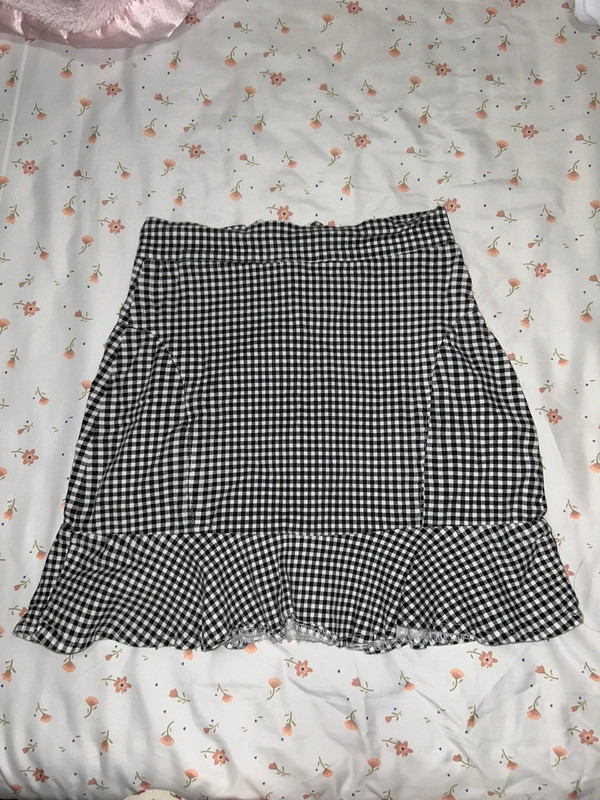 Gingham mini skirt 1