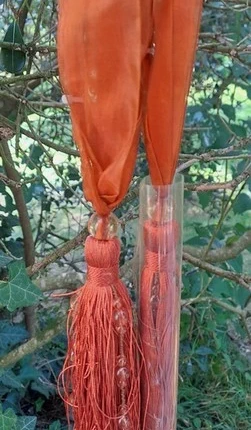 Lot 2 embrasse rideau organza orange deco perle pampille, marque: Vintage, état: Neuf sans étiquette, 5,10 €, 6,06 € Protection acheteurs incluse