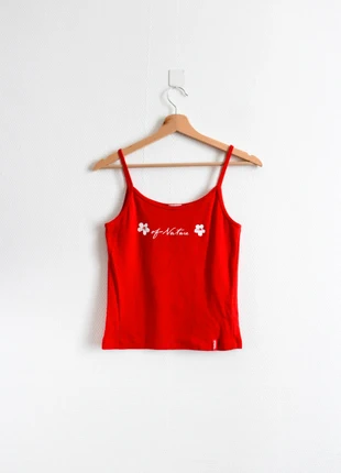 Red cotton cami top | Débardeur rouge en coton, marque: Vintage, état: Très bon état, taille: S / 36 / 8, 10,00 €, 11,20 € Protection acheteurs (Pro) incluse