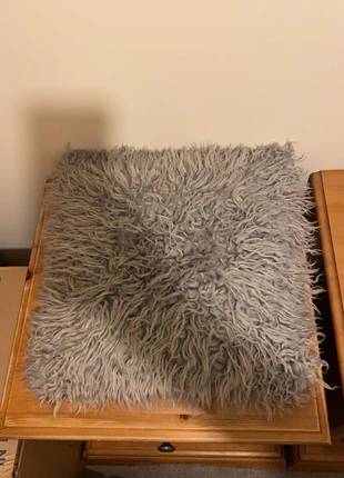 Grey fluffy pillow cases, brand: NO LABEL, condition: Very good, size: Other, £1.50, £2.28 includes Buyer Protection