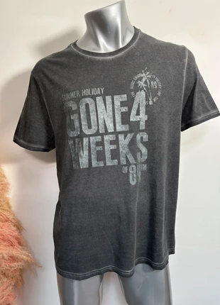 T-shirt manches courtes gris imprimé Angelo Litrico taille L, merk: Angelo Litrico, staat: Heel goed, maat: L, € 5,00, € 5,95 inclusief Kopersbescherming Pro