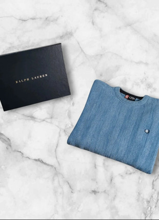 Pull en maille CHAPS by Ralph Lauren Col rond - Bleu - Taille XL Homme Logo Brodé -1662, marca: Chaps Ralph Lauren, estado: Muito bom, tamanho: L, €17.90, €19.50 inclui Proteção do Comprador Pro