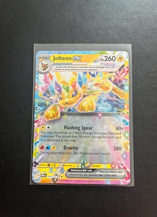 Carte Pokémon Jolteon ex 030/137 EN – Tera Holo Neuve Sous Sleeve, brand: Pokémon, condition: Very good, €12.90, €14.25 includes Buyer Protection