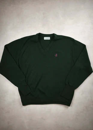 Izod – pull col V – vert foncé – taille L – très bon état, marke: IZOD, zustand: Sehr gut, größe: XL, 30,00 €, 32,20 € beinhaltet Vinted-Käuferschutz Pro