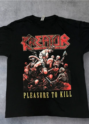 T-shirt Kreator - Pleasure to kill ( Trash Métal ), marke: Gildan, zustand: Sehr gut, größe: L, 23,00 €, 24,85 € inklusive Vinted-Käuferschutz
