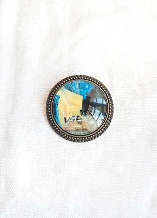 Broche "Terrasse du café le soir" de Van Gogh, marca: Van Gogh, estado: Muito bom, €8.00, €9.10 inclui Proteção do Comprador Pro