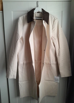 ASOS - Trench-coat avec col en velours côtelé - Taupe, marca: ASOS, estado: Nuevo con etiquetas, tamaño: S / 36 / 8, 42,00 €, 44,80 € Protección al comprador incluida