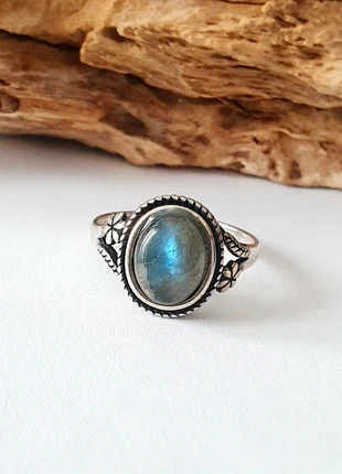 Bague labradorite, brand: Rings47, condition: Very good, size: 19 mm Ø, €22.00, €23.80 includes Buyer Protection Pro