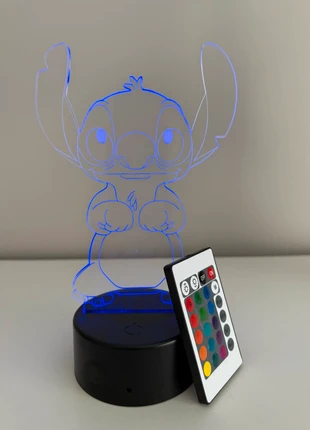Stitch Night Light 3D Illusion Lamp 16 Color Stitch Light Table Lamp, brand: Illusion, condition: Very good, €8.00, €9.10 includes Buyer Protection