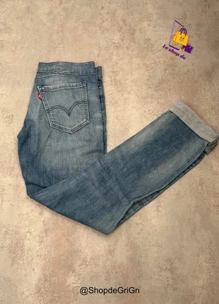 Jean Levi’s Straight Femme Bleu vintage – Taille 40, marca: Levi's, estado: Muito bom, tamanho: L / 40 / 12, €26.00, €28.00 inclui Proteção do Comprador Pro