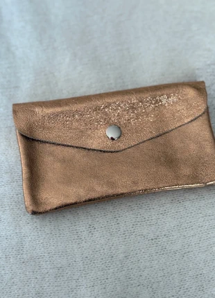 📌 Compagnon en cuir – Bronze scintillant, état: Neuf avec étiquette, 15,00 €, 16,45 € Protection acheteurs incluse