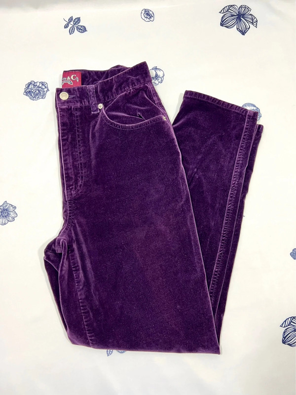 Denim&Co Velvet Pants 1