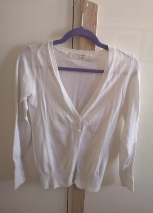 Cardigan primaverile bianco di Zara, marke: Zara, zustand: Gut, größe: M / 38 / 10, 8,00 €, 9,10 € inklusive Vinted-Käuferschutz