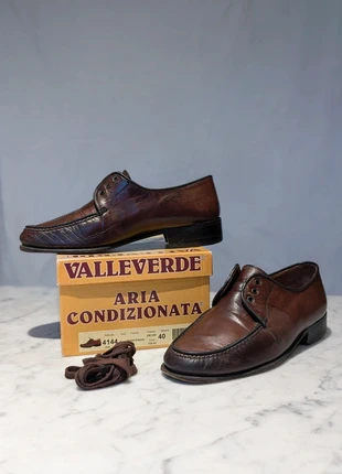 Scarpe Classiche Valleverde Uomo in Pelle Marrone, Modello Aria Condizionata, brand: Valleverde, condizioni: Ottime, taglia: 40, €25.00, €26.95 include la Protezione acquisti