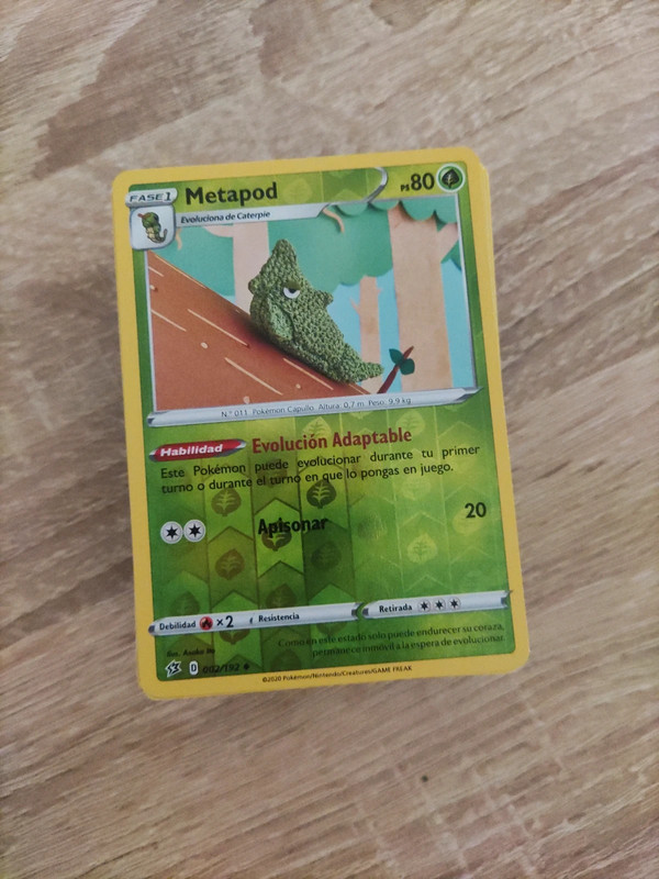 Conjunto de Cartas Pokémon Tipo Planta