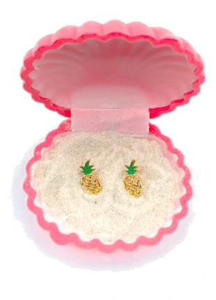 Boucle d'oreille ananas, marque: pure jewellery, état: Neuf sans étiquette, 9,90 €, 11,10 € Protection acheteurs incluse