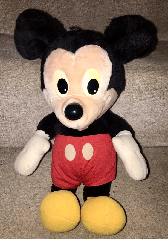 Mickey Mouse Disney Vintage 80s Red Pants Playskool Plush Stuffed